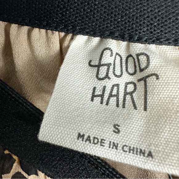 Good Heart leopard  pleated fabric  size S - Picture 11 of 13